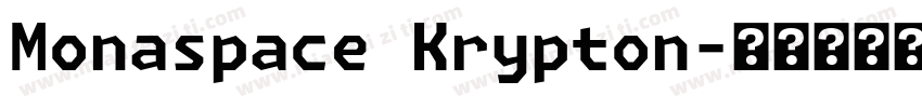 Monaspace Krypton字体转换
